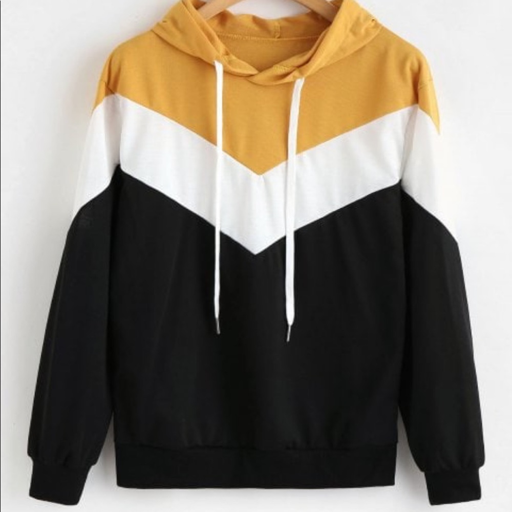 Mustard jawstring hoodie